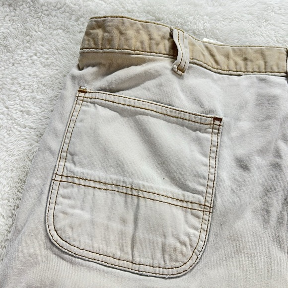 Carhartt Cargo Pants Mens 42x34 Cream Double Knee Distressed Stained "Read"‎ - Picture 13 of 16